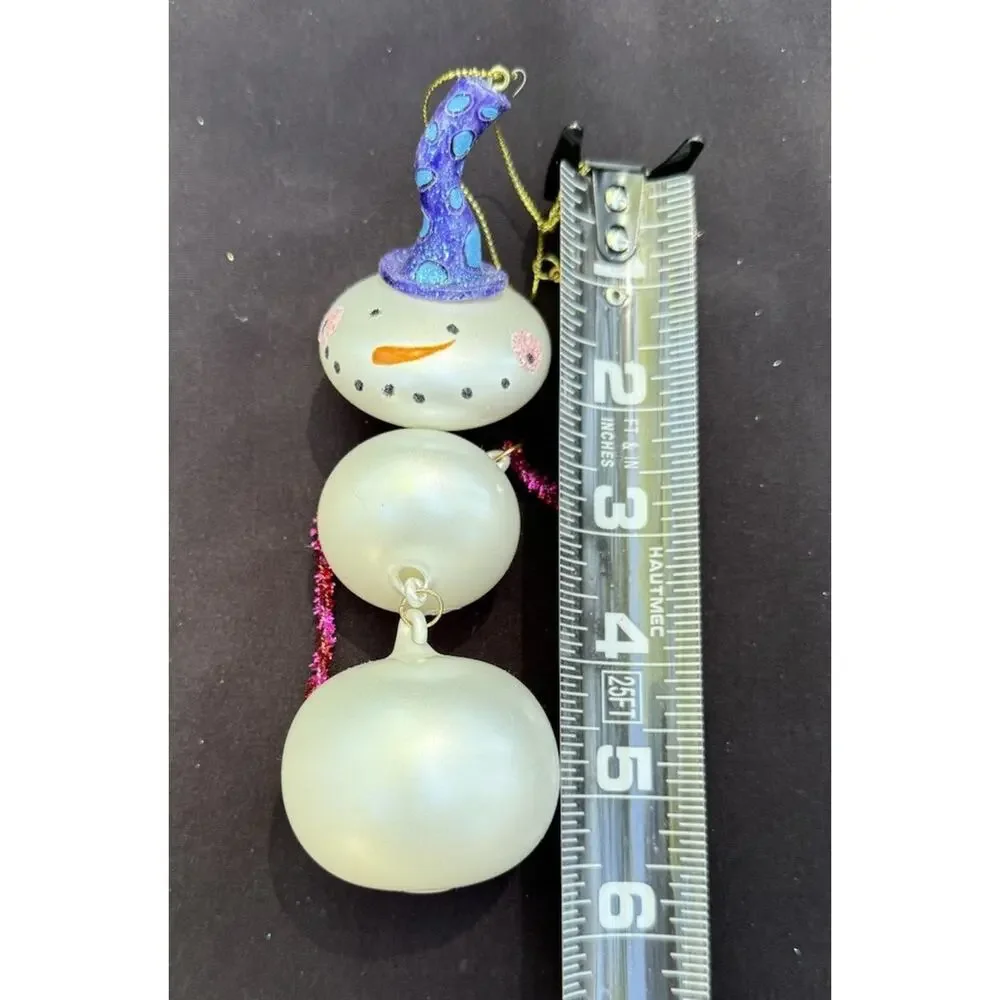 Midwest Of Cannon Falls Snowman Whimsical Christmas ornament -K2